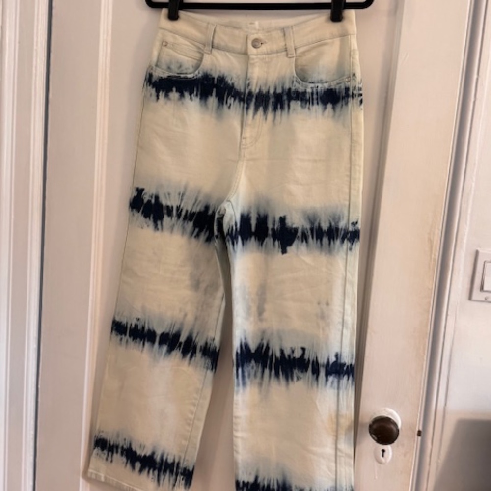 Stella McCartney Wide Leg Tie Die Jeans 31
